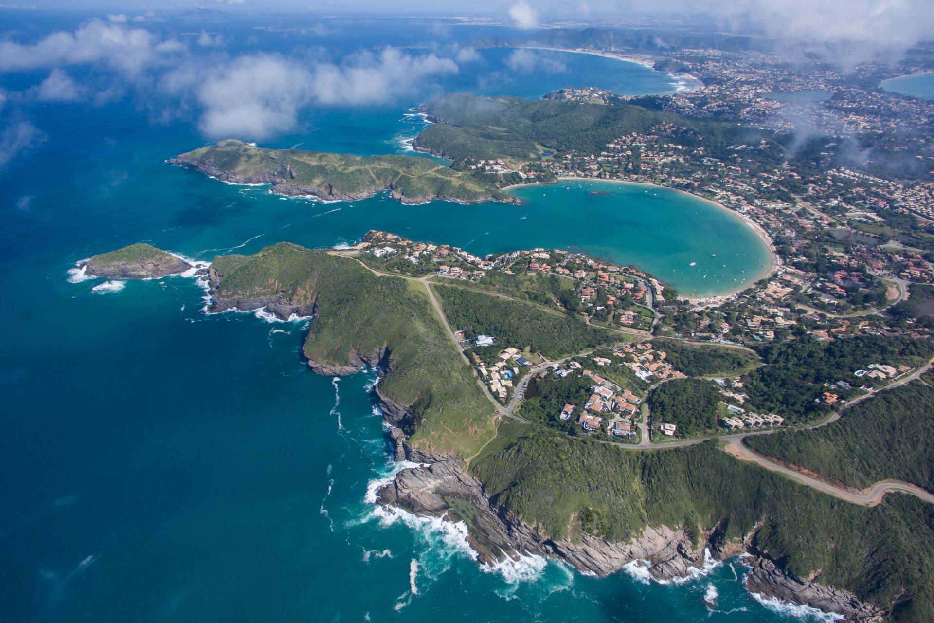 Aerial view of Búzios