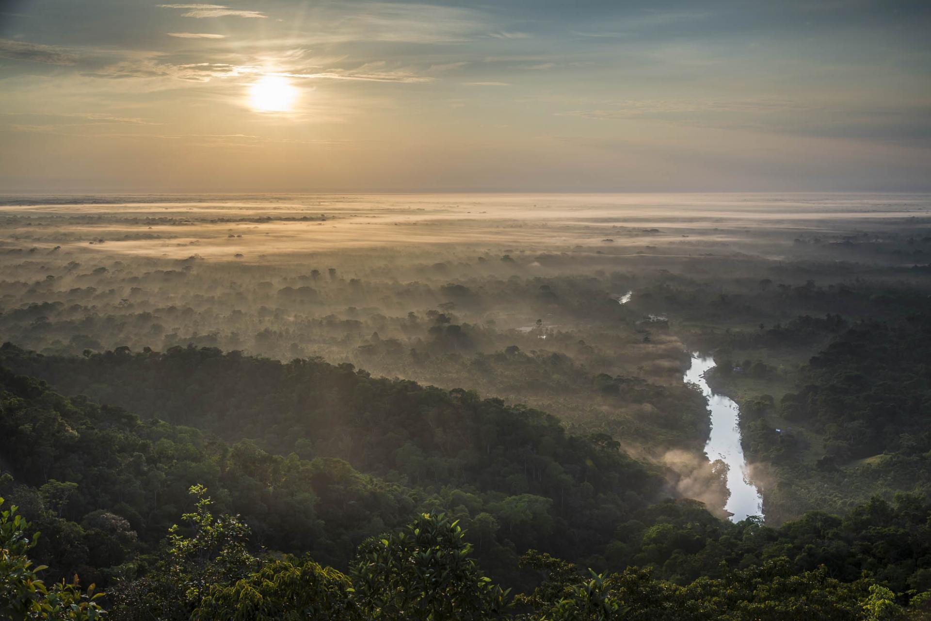 Sunrise on the Amazon