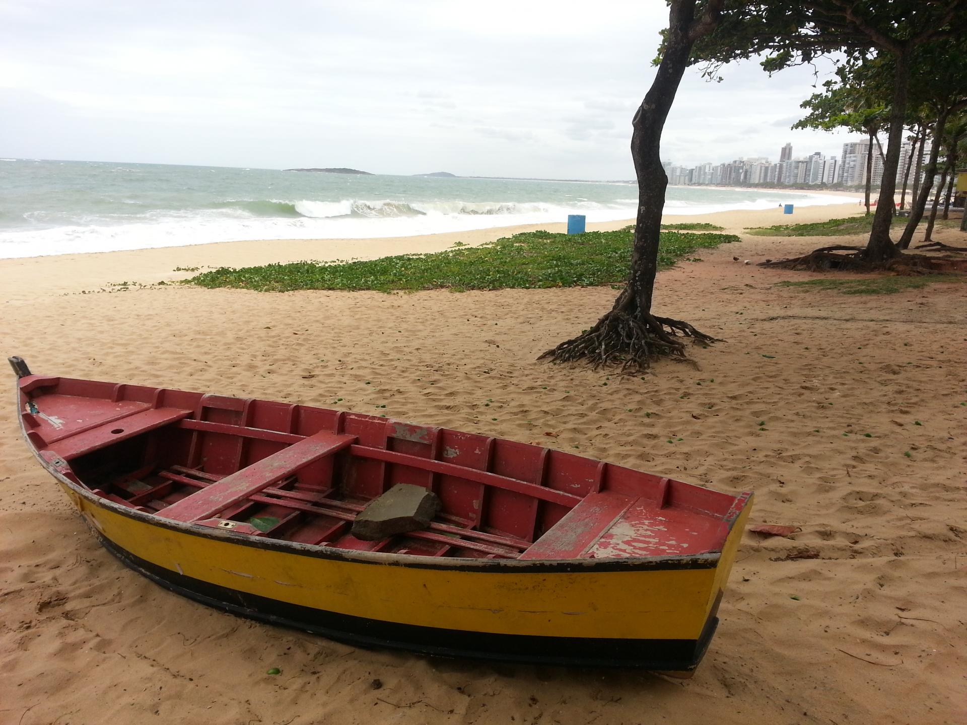 Boat on the beach of Vitoria