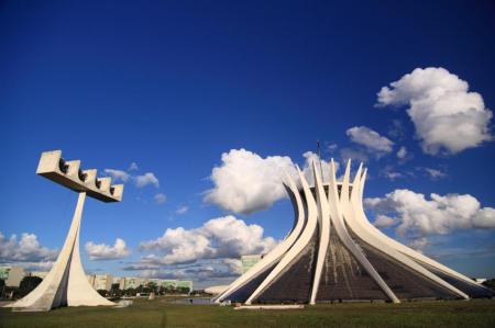 Modern cathedral in Brasília – iconic landmark of Brazil’s capital