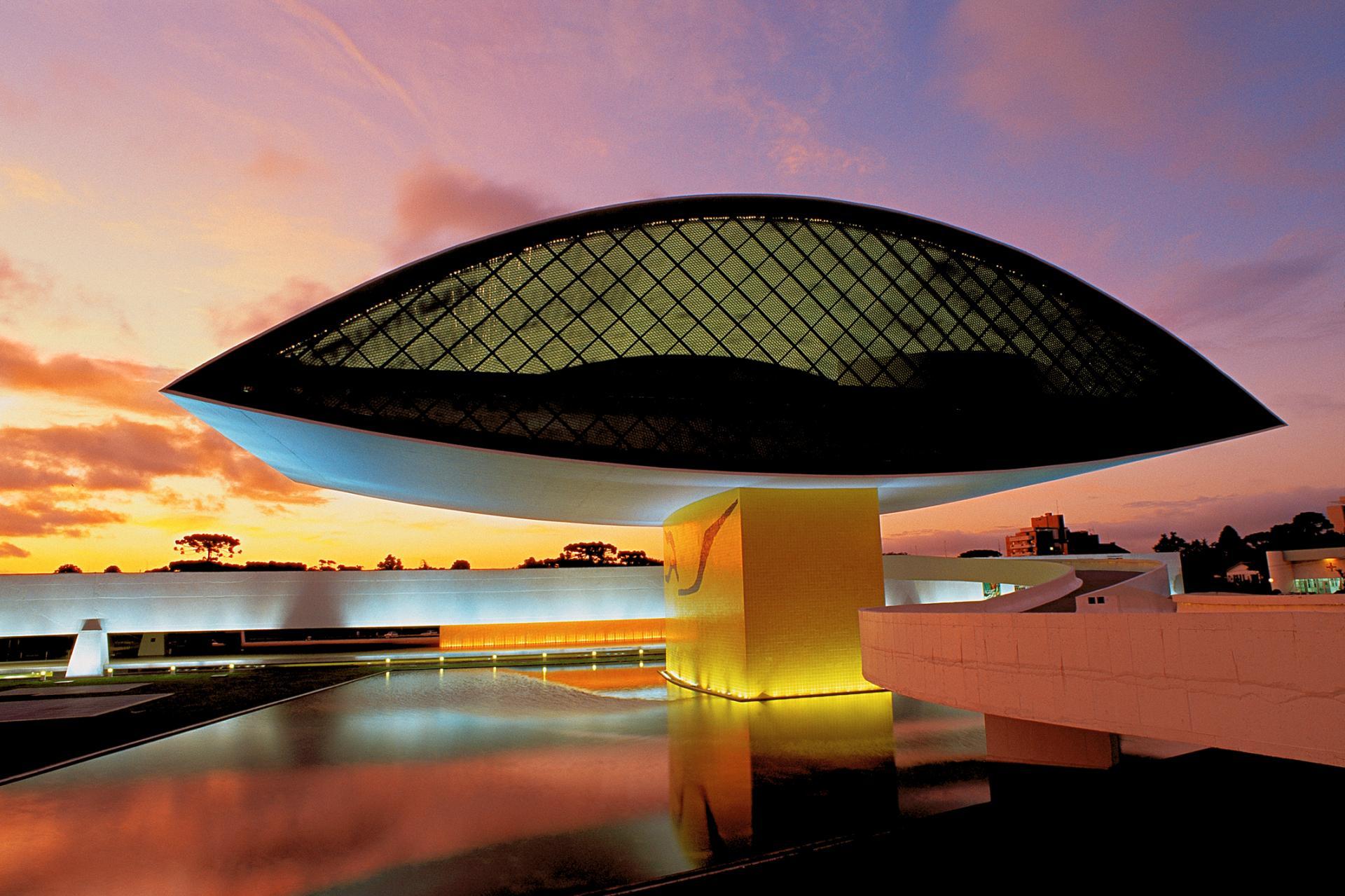 The Oscar Niemeyer Museum in Curitiba.