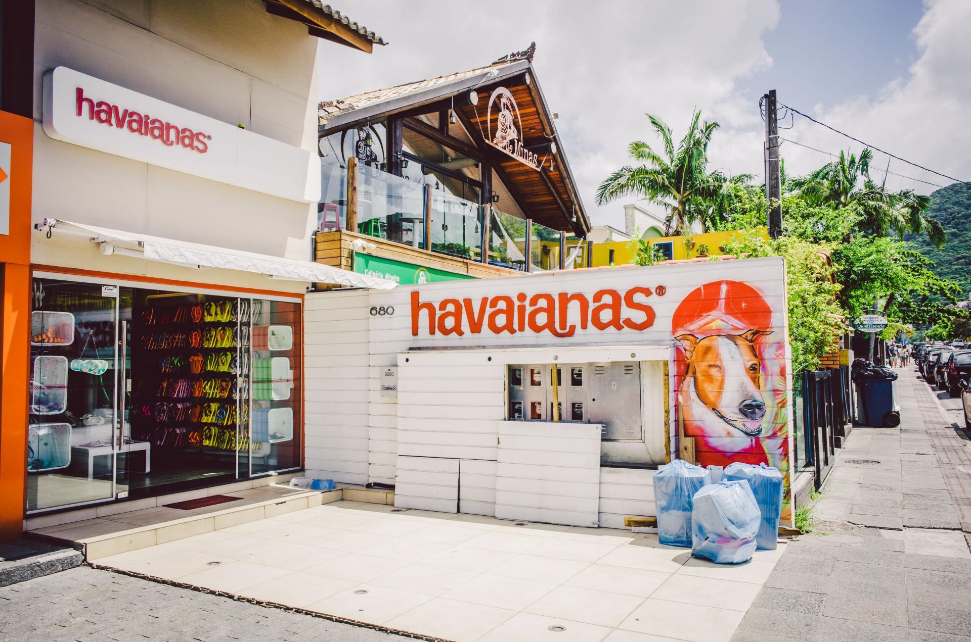 Havaianas store on the Lagoa da Conceicao in Florianopolis