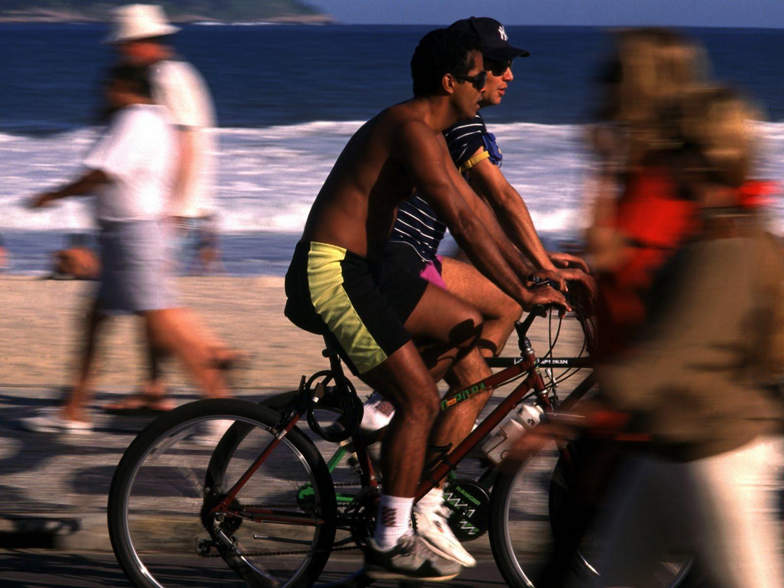 Brazilian attitude to life: Cycling along the Copacabana