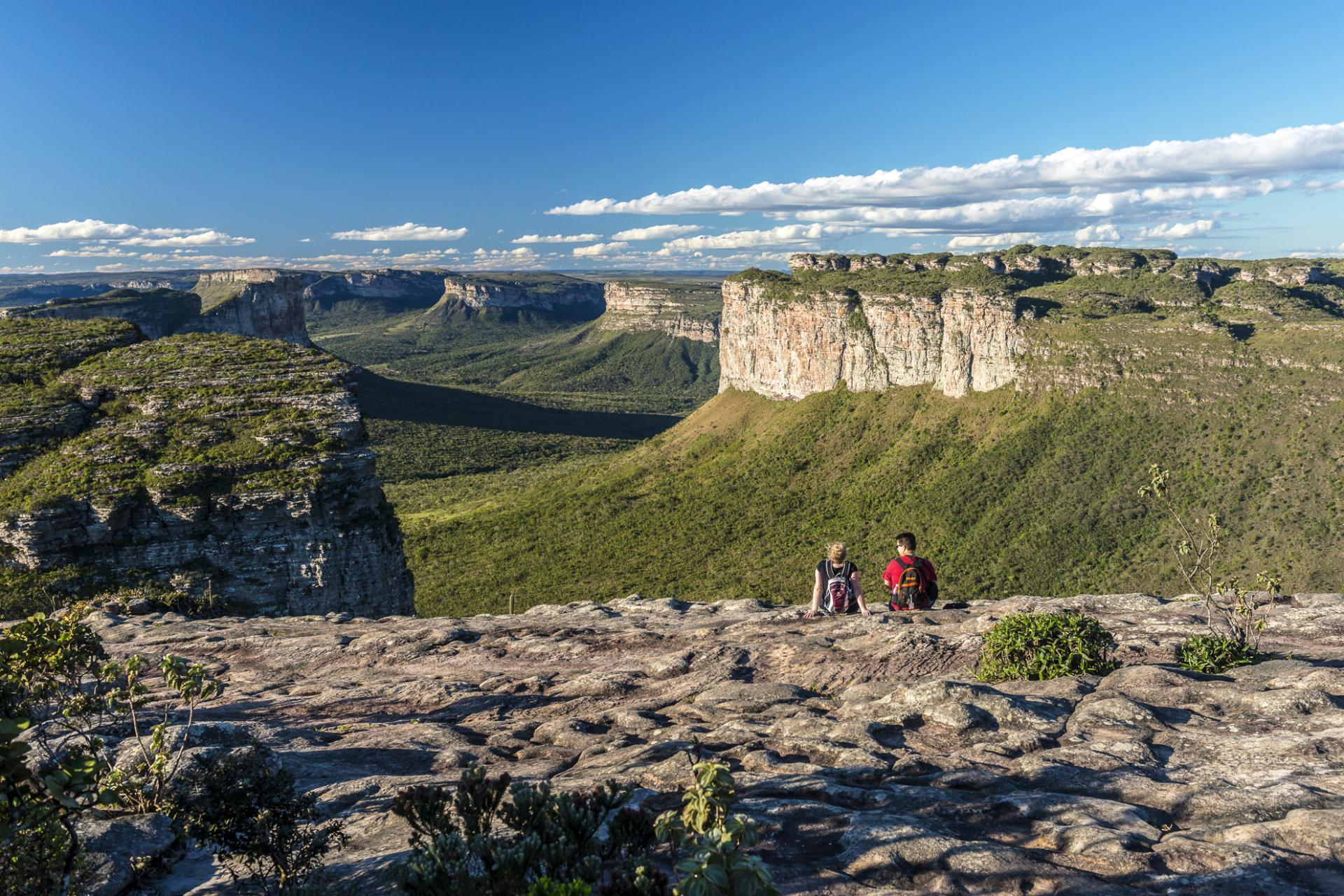 Hikers enjoy a melange of breathtaking sights on their hiking trips. Viewpoint of Chapada Diamantina.
