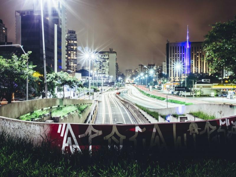 Streets of São Paulo in Brazil