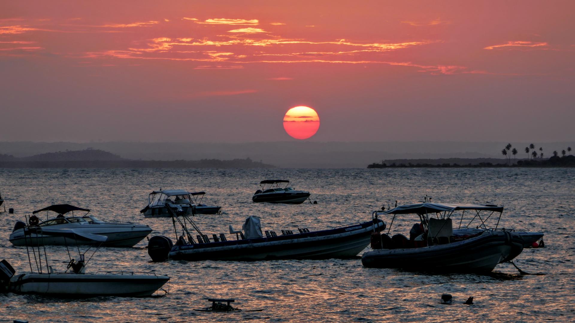 Sunset in Morro de Sao Paulo