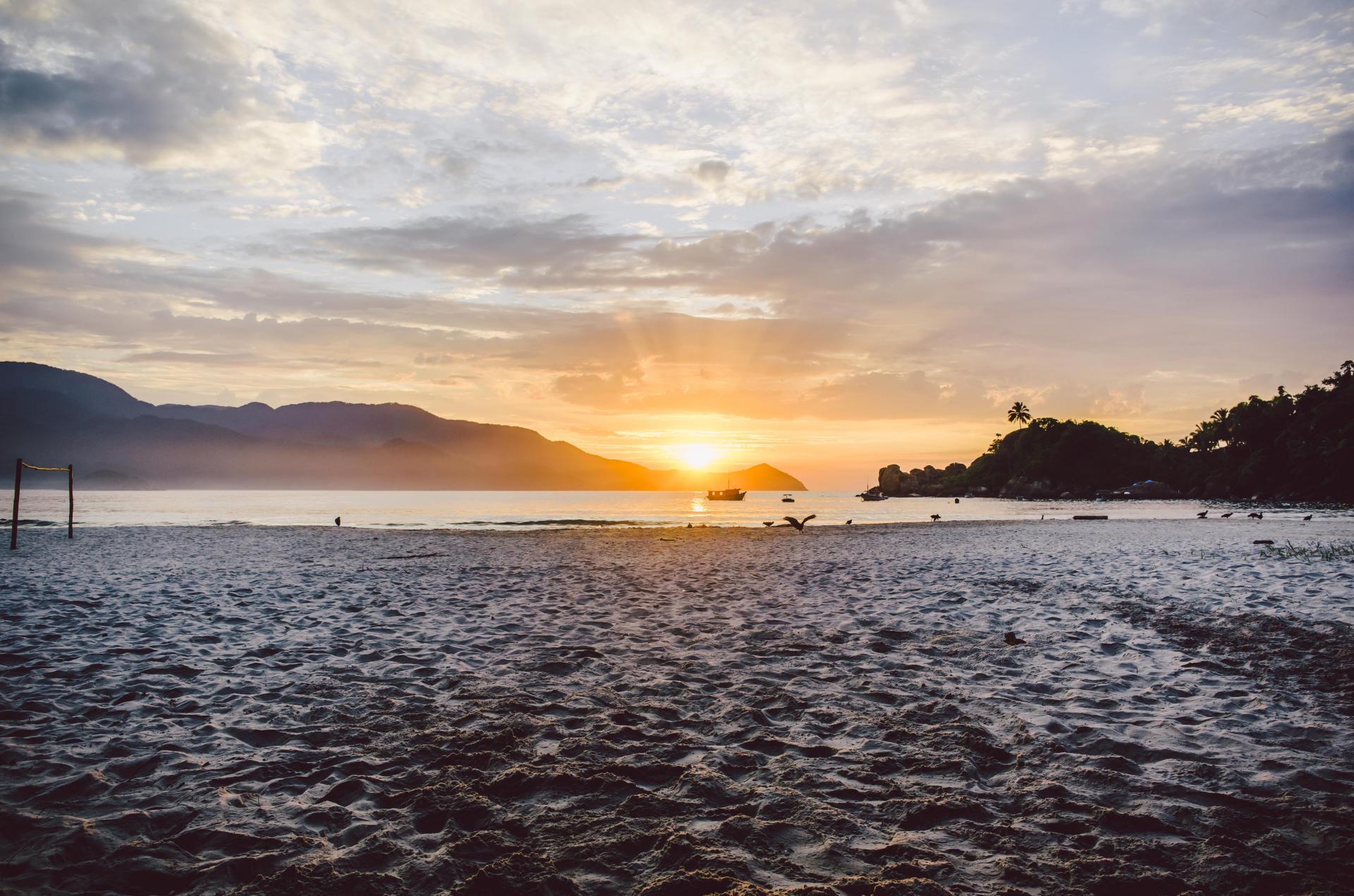 View of the sunrise Ilha Grande