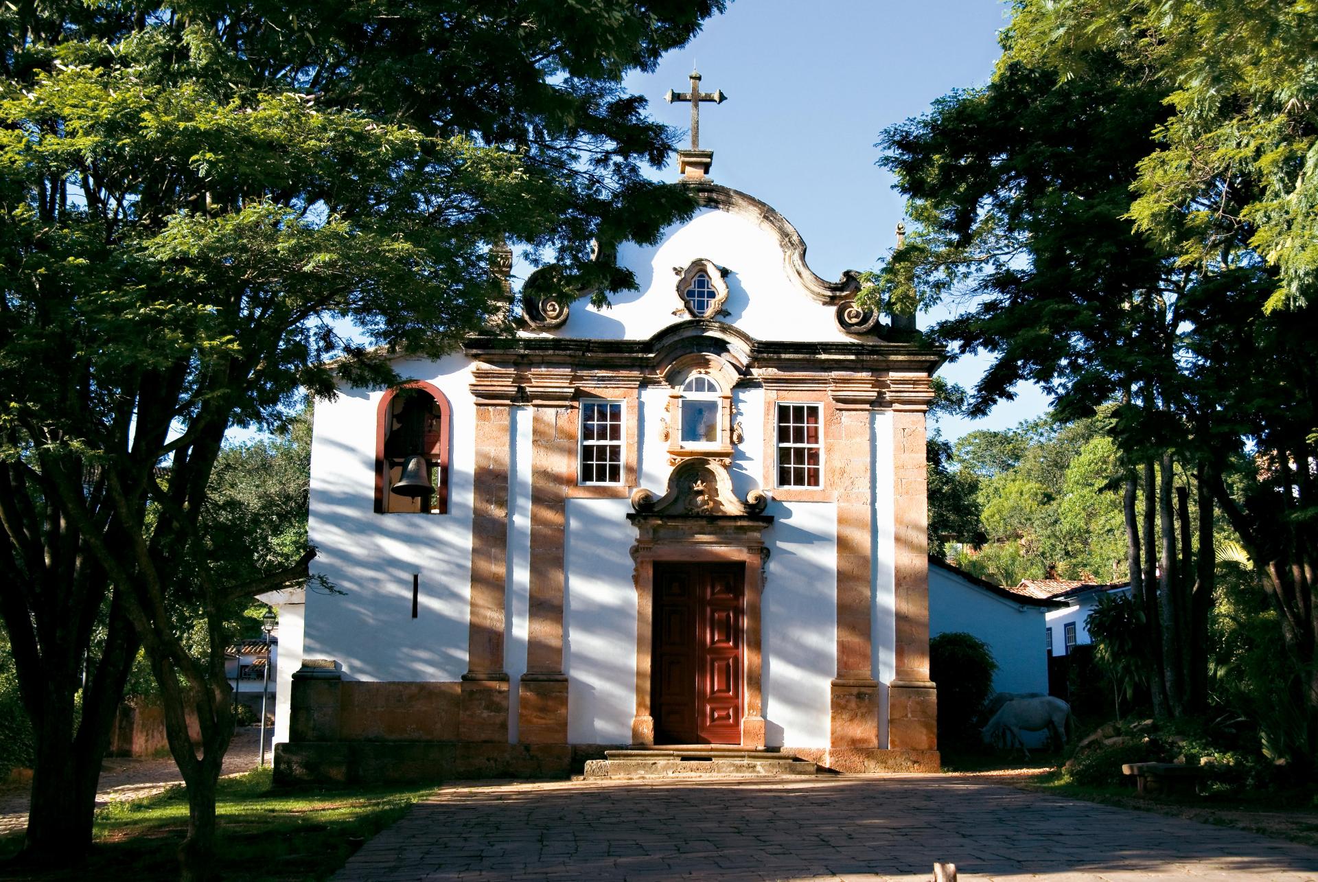 The colonial town of Tiradentes in the interior of Minas Gerais