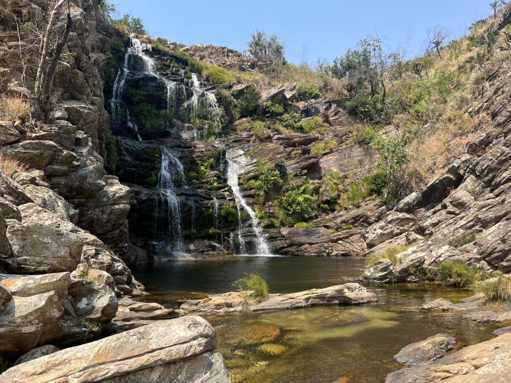 Beautiful waterfall in the Serra do Cipo