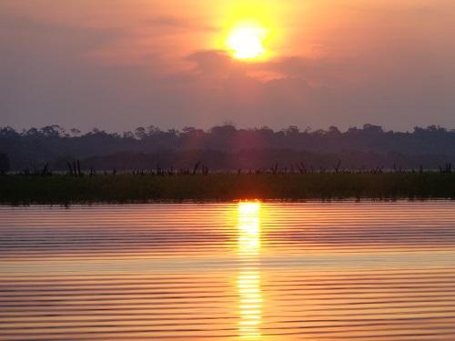 Sunset on the Amazon