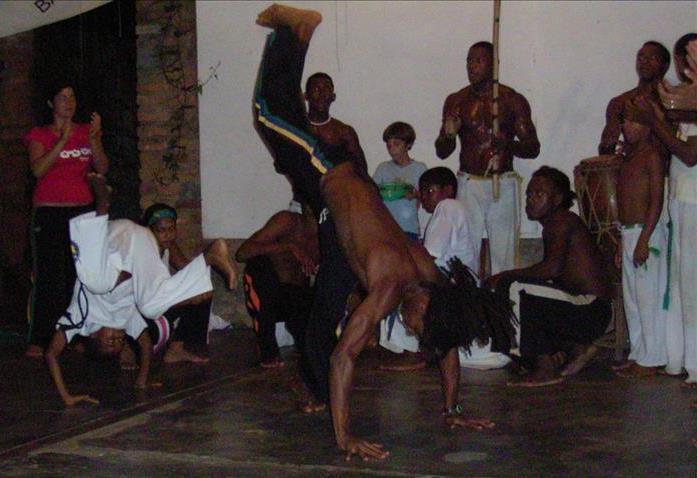 Capoeira dancers in Brazil