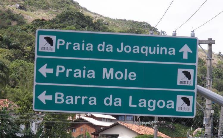 Traffic sign in Florianopolis