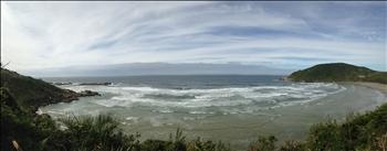 Panoramic view over Praia do Rosa