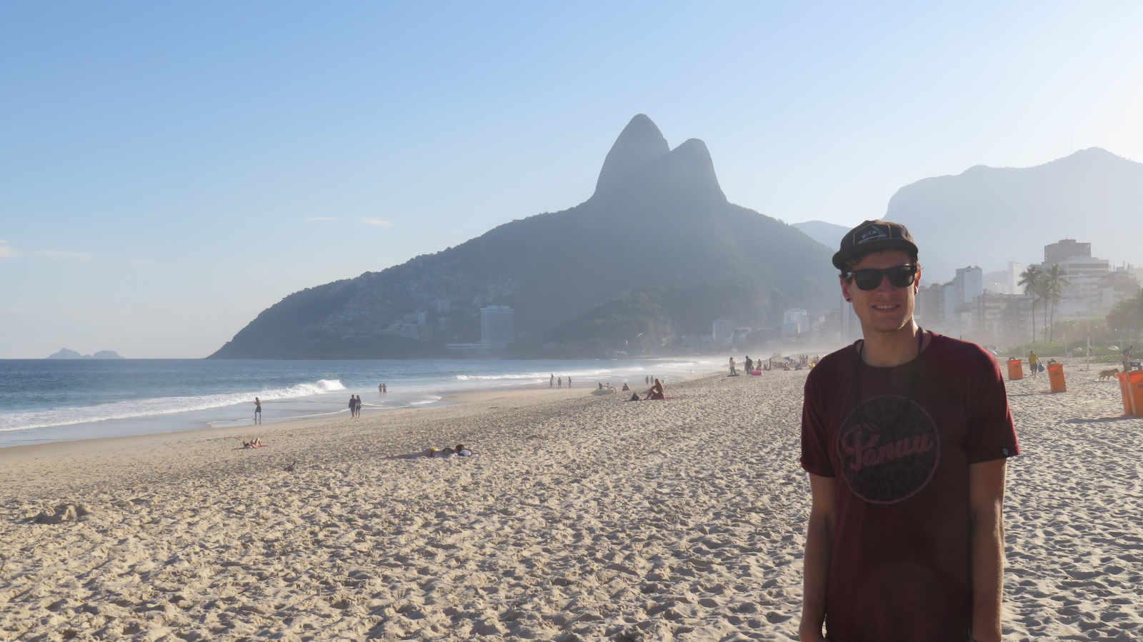 Moritz in Rio during his internship in Brazil