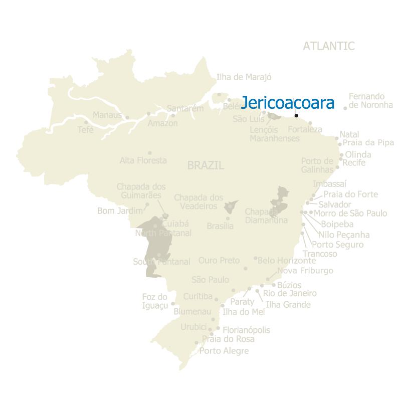 Brazil Map Jericoacoara