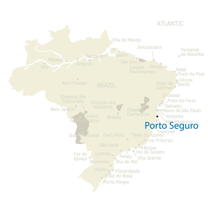 Brazil Map Porto Seguro