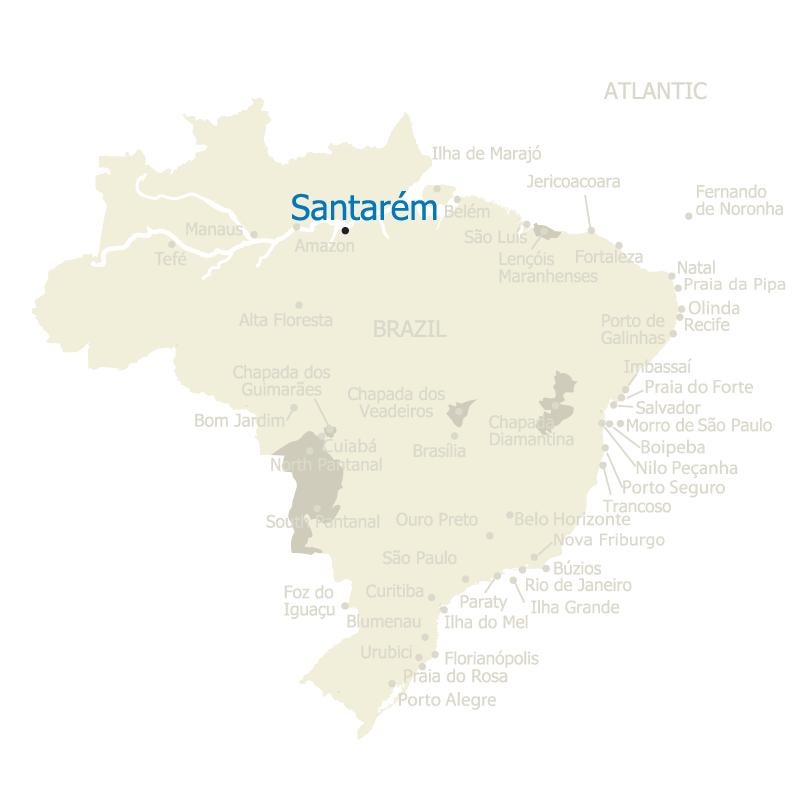 Brazil Map Santarem