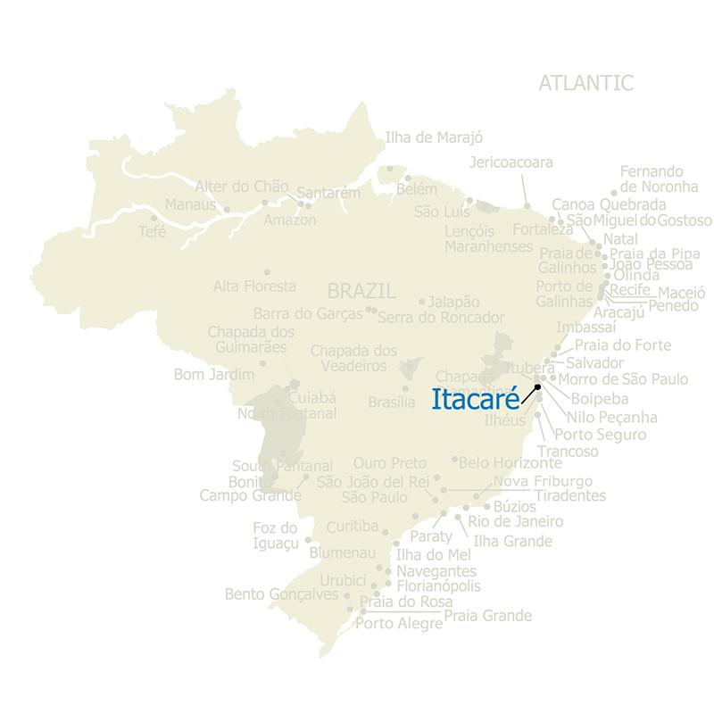 Brazil Map Itacare