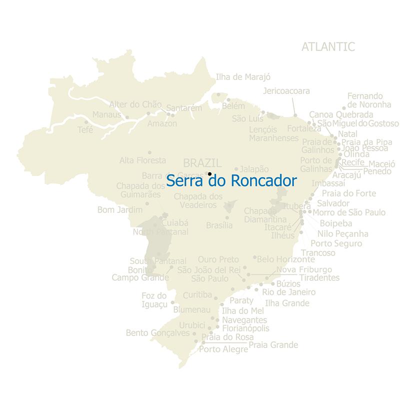Brazil Map Serra do Roncador