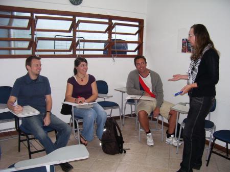 Example of a Portuguese class in Florianopolis