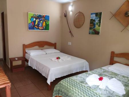 Exampe of a triple room at Amazon Turtle Lodge