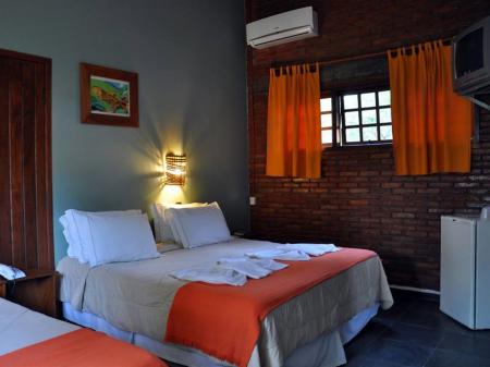 Example of a double room at Pousada Olho d'Agua in Bonito, South Pantanal - Brazil