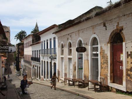 Small alley in the old town of Sao Luis