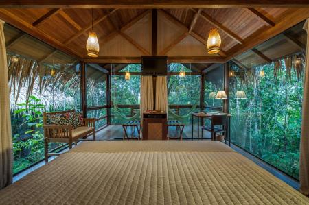 Interior of a Bungalow at Anavilhanas Jungle Lodge