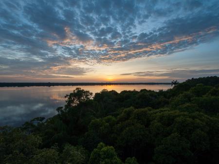 Anavilhanas Jungle Lodge Sunset in the Amazon