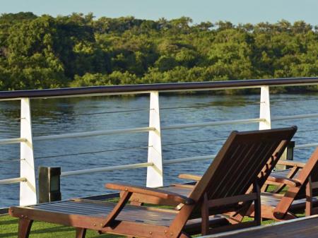 Enjoy the view on the Amazon Rainforest on the upper deck of Iberostar Grand Amazon