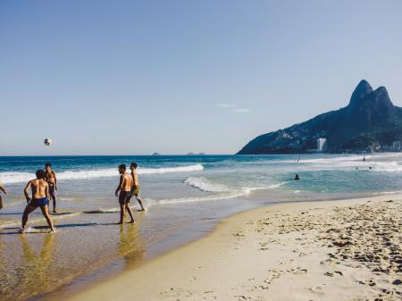 Beachsoccer on Ipanema beach