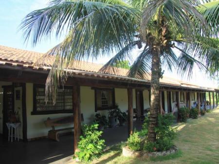 External view of the facilities of Pousada Reino Encontado in the North-Pantanal