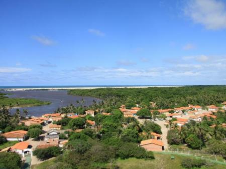 Rio Preguicas near Cabure before the mouth into the sea