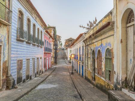 Colourful old town of Sao Luis