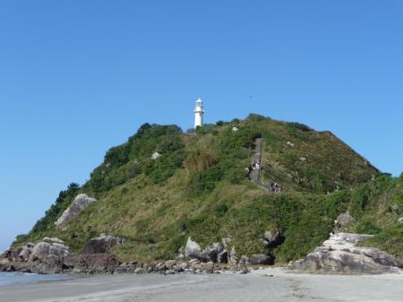 A lighthouse at the beach on the island Ilha do Mel, Parana