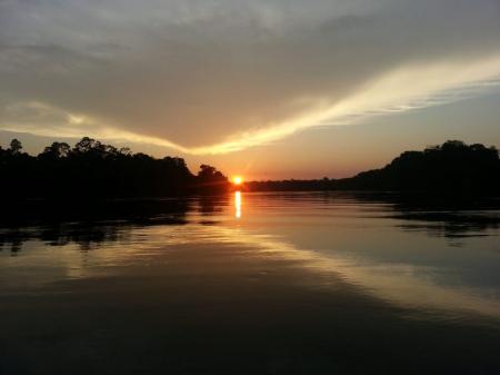 Amazon Survival Tour sunset