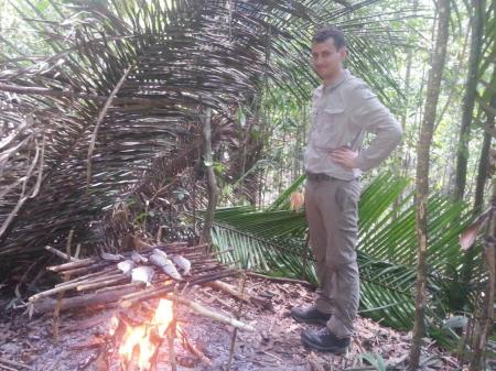 Amazon Survival Tour camp fire