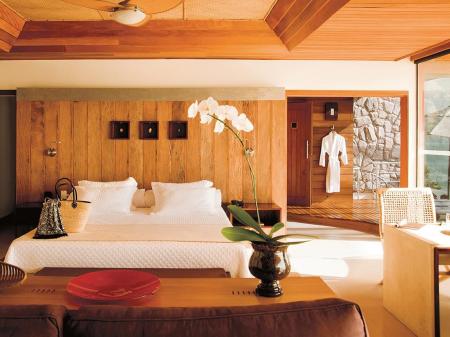 Example of a luxury double room at Resort Ponta dos Ganchos
