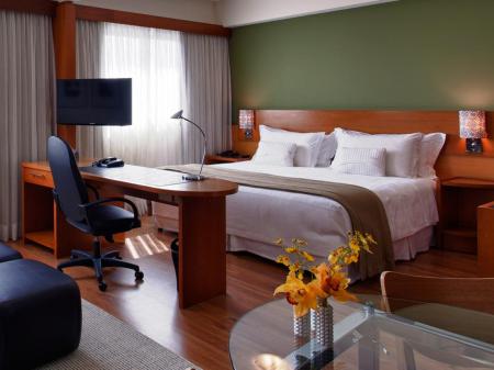 Example of a double room at Hotel Tulip Inn Paulista Convention in Sao Paulo, Brazil