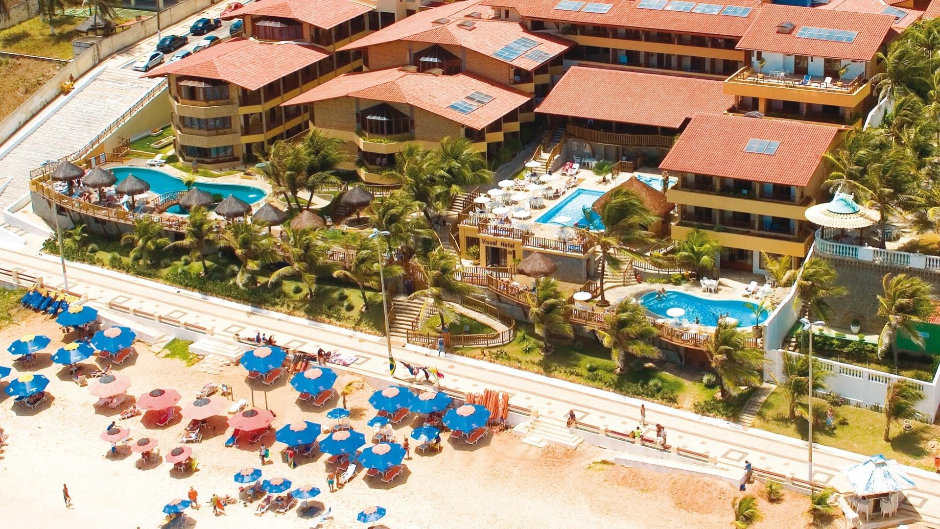 Luftaufnahme des Superior Hotel Visual Praia in Natal, Brazil