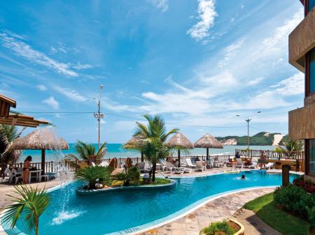 Brazil, Natal: Enjoy the view on the pool and the sea at Hotel Visual Praia