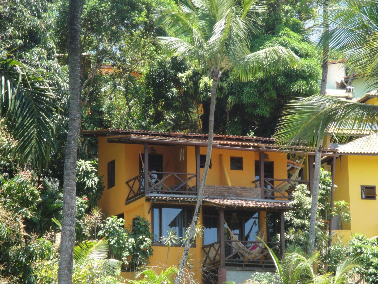 Front of Pousada Aquarela in Morro de Sao Paulo, Bahia