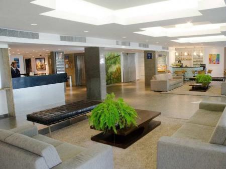 Entrance hall of Hotel Marante Plaza in Recife, Brazil