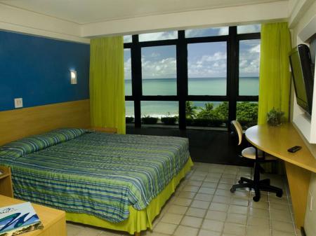 Example of a double room at Hotel Marante Plaza in Recife, Brazil