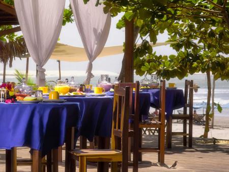 Breakfast near to the beach at Hotel My Blue in Jericoacoara