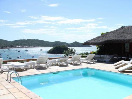 Pool area at Pousada Abracadabra 
