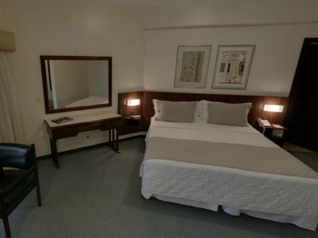Example of a double room at Hotel Plaza Blumenau 