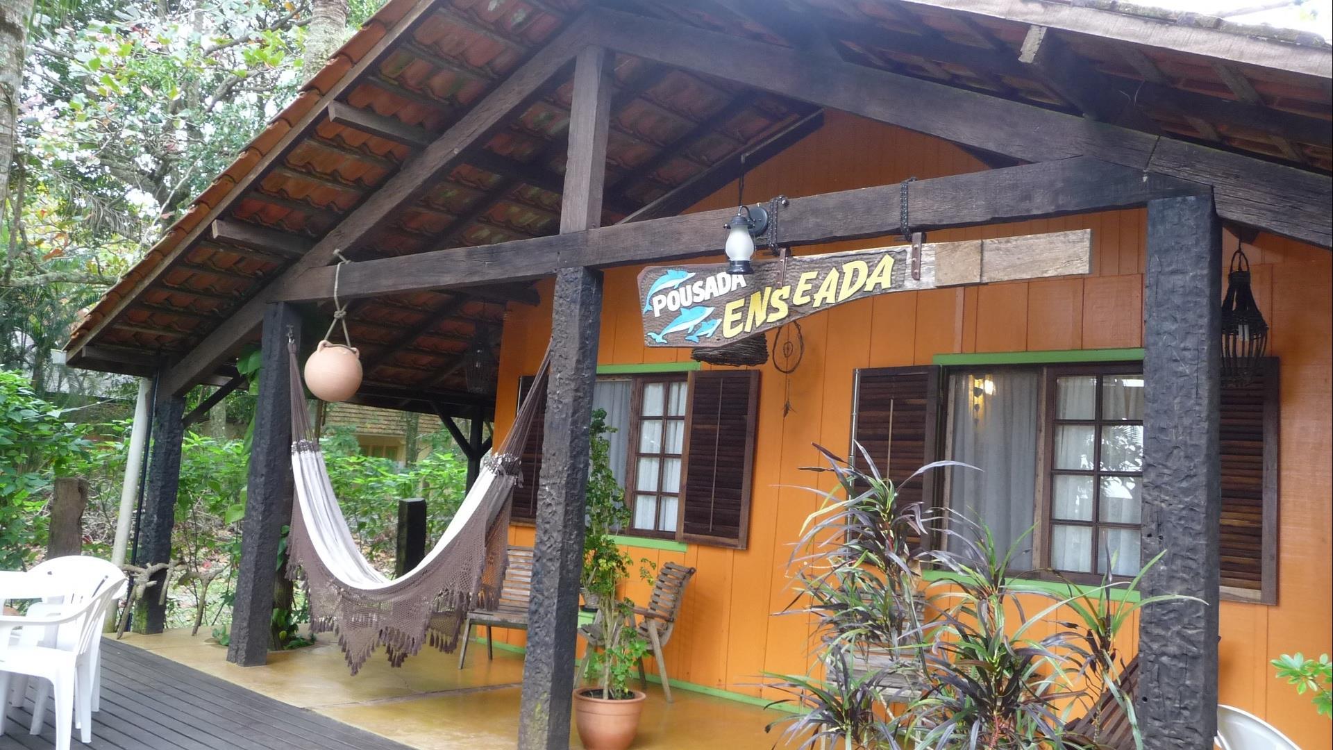 Pousada Enseada das Conchas from outside, on the island of Ilha do Mel