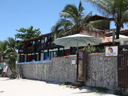 Outdoor pool with sea view at Hotel Chez Pitu Praia in Buzios, Brazil 