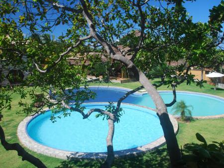 Pool area at Pousada Morada dos Ventos in Praia da Pipa, Brazil